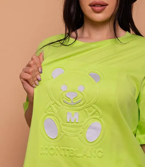 Футболка #КТ2612, зелёный - фото 5