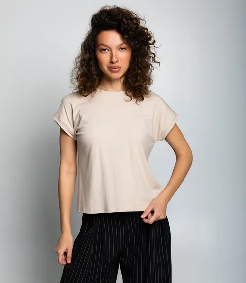 Футболка #КТ1016 (1)-1, светло-бежевый