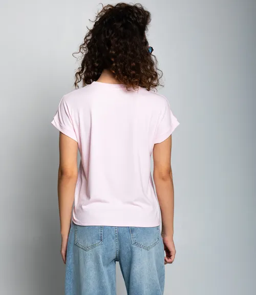 Футболка #КТ1016 (1)-1, светло-розовый