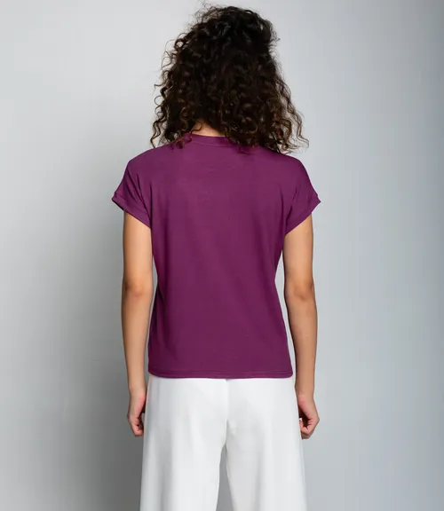 Футболка #КТ1016 (1)-1, фиолетовый