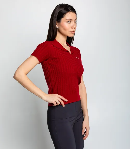 Футболка #КТ933 (3), тёмно-красный