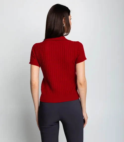 Футболка #КТ933 (3), тёмно-красный