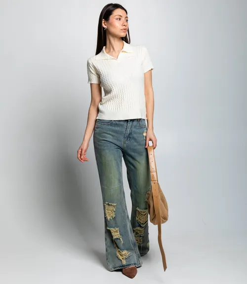 Футболка #КТ933 (3), кремовый