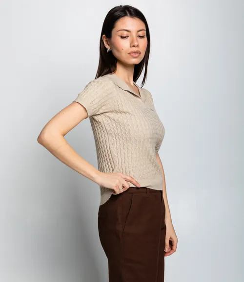 Футболка #КТ933 (3), бежевый