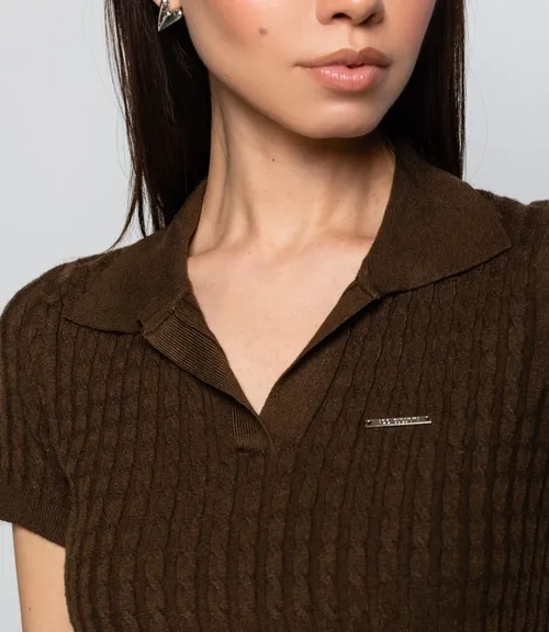 Футболка #КТ933 (3), тёмно-коричневый