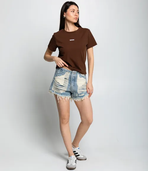 Футболка #КТ230, шоколадный