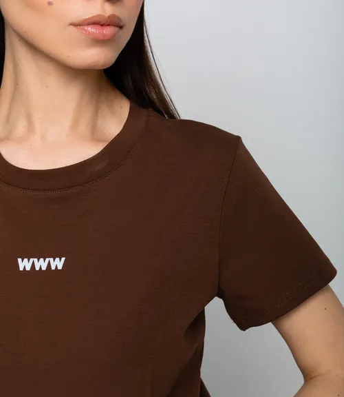 Футболка #КТ230, шоколадный