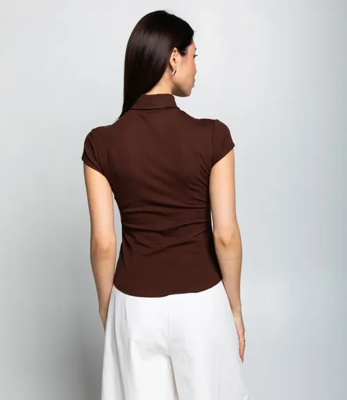 Футболка #КТ6845 (1), шоколадный