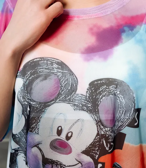 Футболка #КТ11 (12), сиреневый, оранжевый