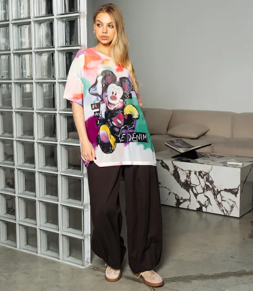 Футболка #КТ11 (12), розовый, зелёный