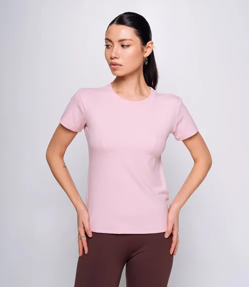 Футболка #КТ9005 (1), пудровый