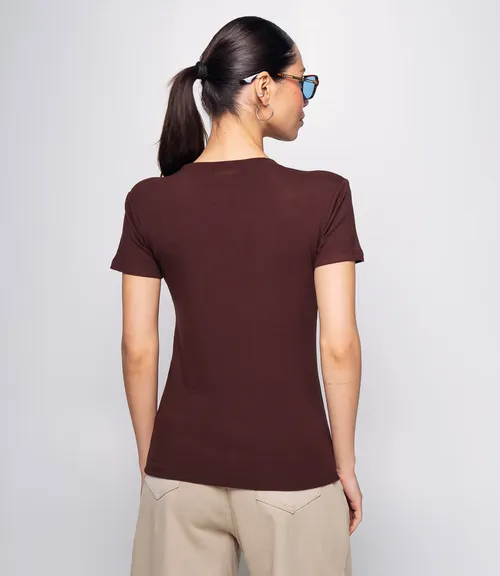 Футболка #КТ9005 (1), шоколадный