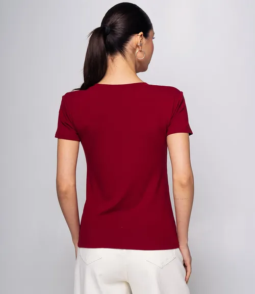 Футболка #КТ9005 (1), бордовый