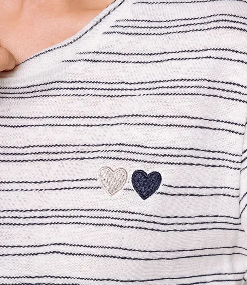 Футболка #КТ9101 (2), синий, белый