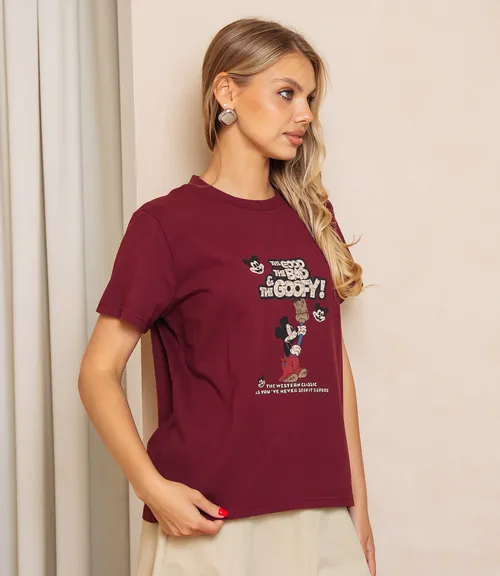 Футболка #КТ301-12, бордовый