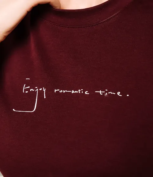 Футболка #КТ6217 (1), бордовый