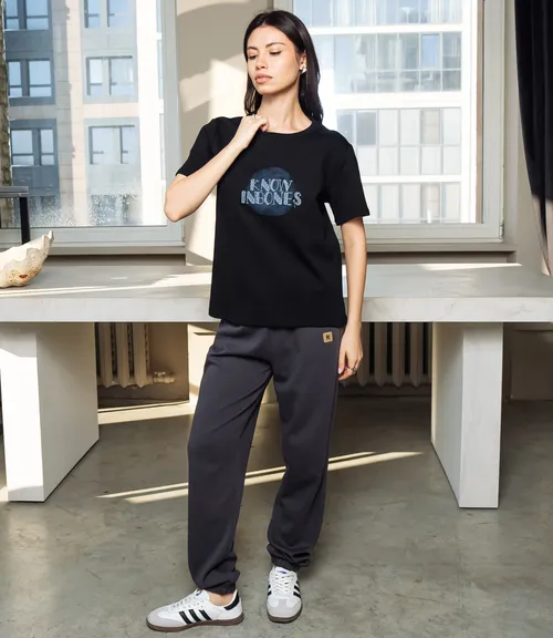 Футболка #КТ30815, чёрный