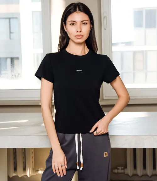 Футболка #КТ8121 (1), чёрный