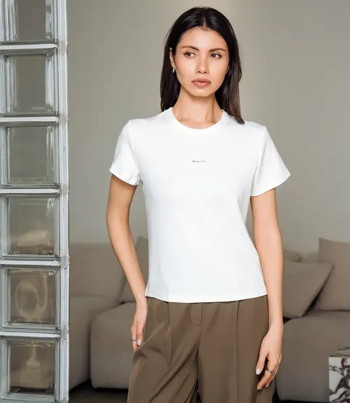 Футболка #КТ8121 (1), молочный