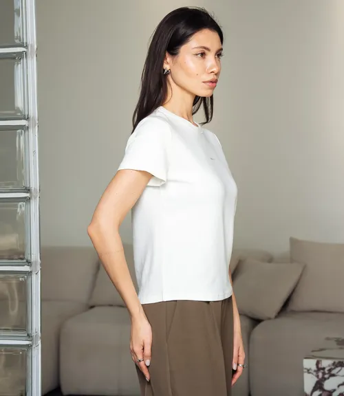 Футболка #КТ8121 (1), молочный