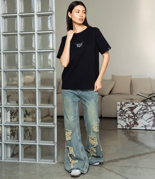 Футболка #КТ6115 (5), чёрный