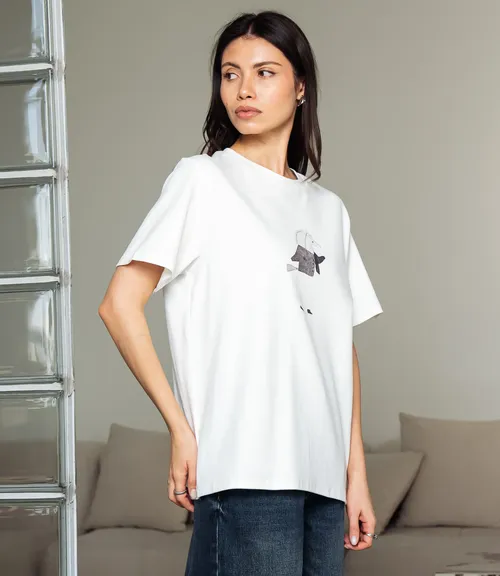 Футболка #КТ6126, белый