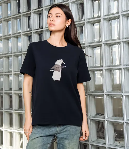 Футболка #КТ6126, чёрный