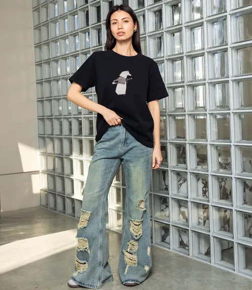 Футболка #КТ6126, чёрный