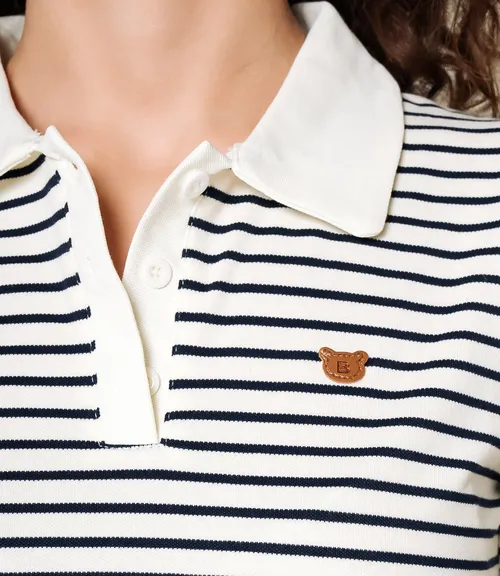 Футболка #КТ1002 (3), тёмно-синий, молочный