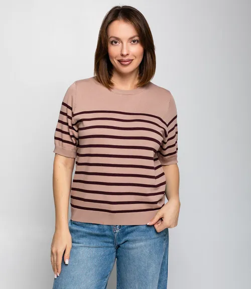 Футболка #ОКТ185002, капучино, шоколадный