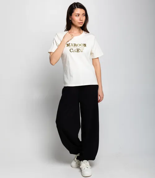 Футболка #КТ6626, кремовый