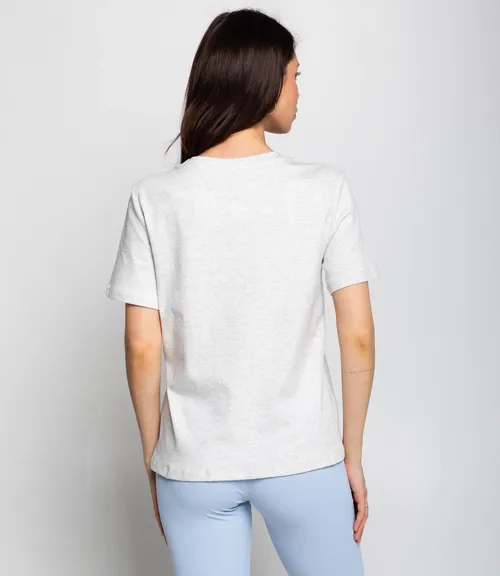 Футболка #КТ6626, светло-серый меланж