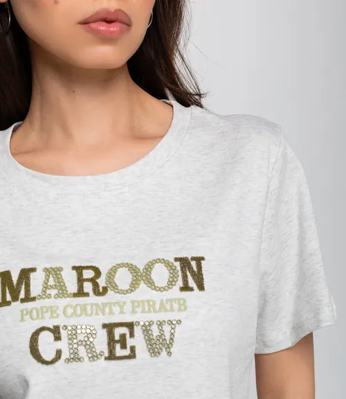 Футболка #КТ6626, светло-серый меланж