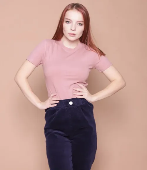 Футболка #6101*, розовый - фото 1