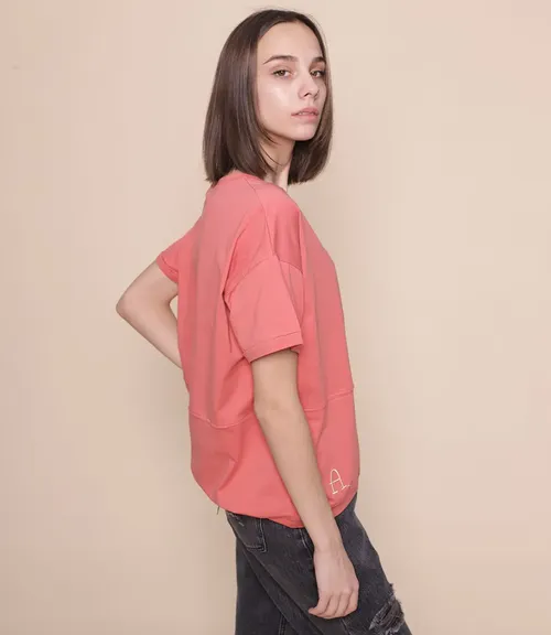 Футболка #F4103, красный - фото 3