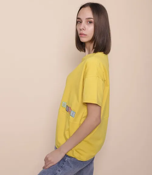Футболка #F4103, жёлтый - фото 2