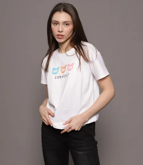 Футболка #В6-1, белый - фото 1