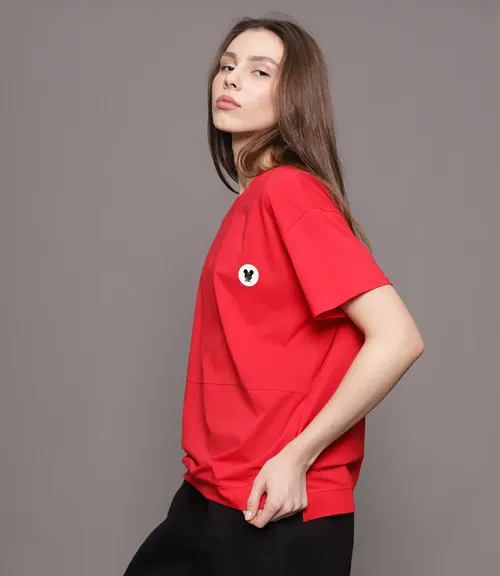 Футболка #В27, красный - фото 2