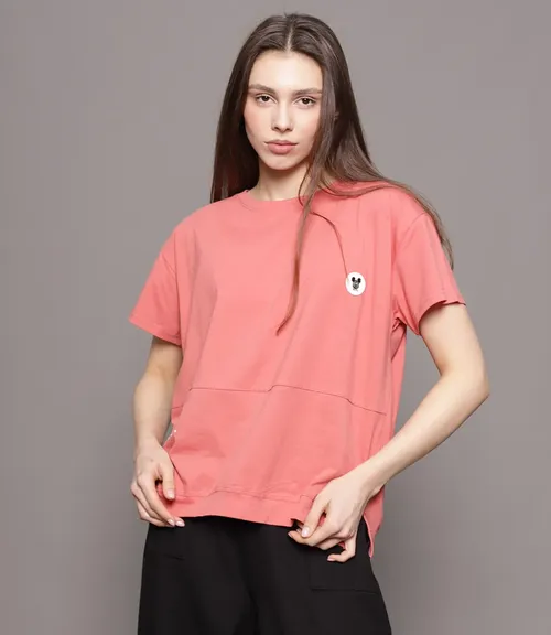 Футболка #В27, розовый - фото 1