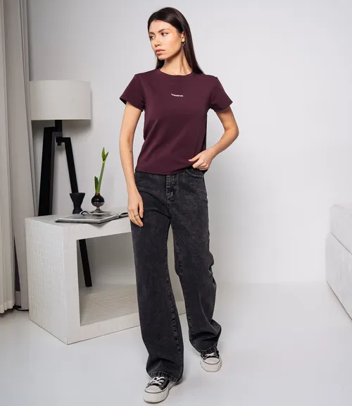 Футболка #КТ250362, сливовый