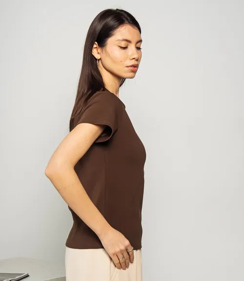 Футболка #КТ250360, тёмный хаки