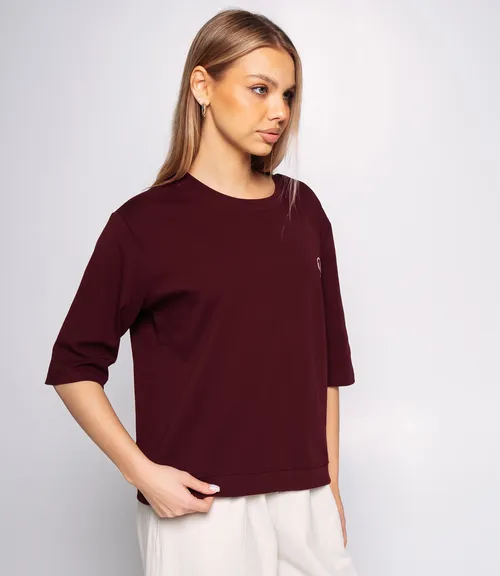 Футболка #КТ0467-51, бордовый