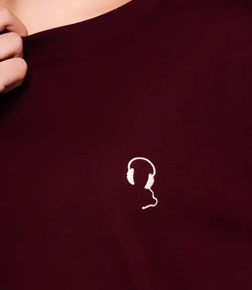 Футболка #КТ0467-51, бордовый