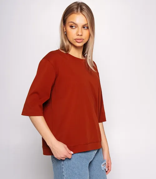 Футболка #КТ0467-51, терракотовый