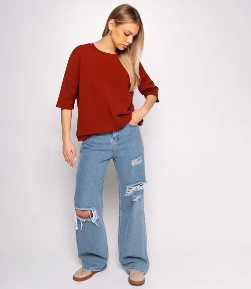 Футболка #КТ0467-51, терракотовый