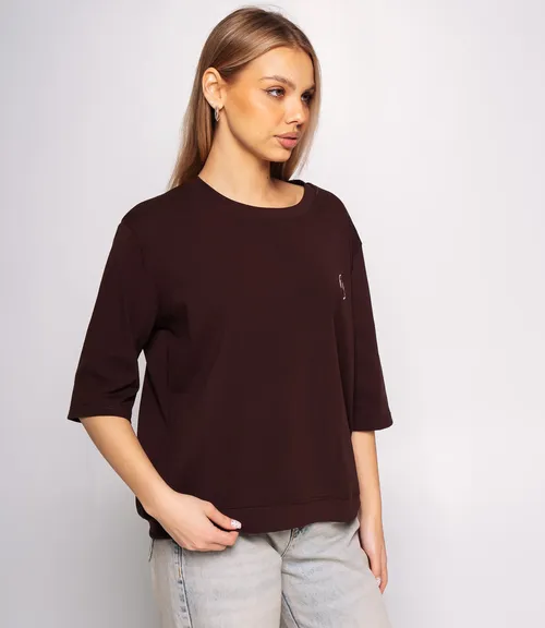 Футболка #КТ0467-51, шоколадный