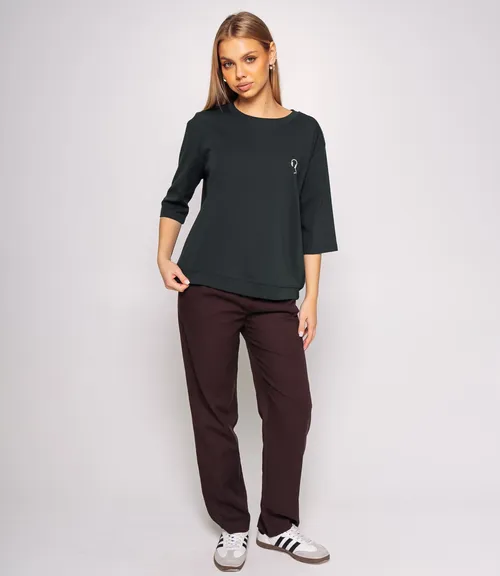 Футболка #КТ0467-51, изумрудный