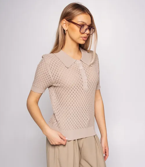 Футболка #КТ812 (8), бежевый