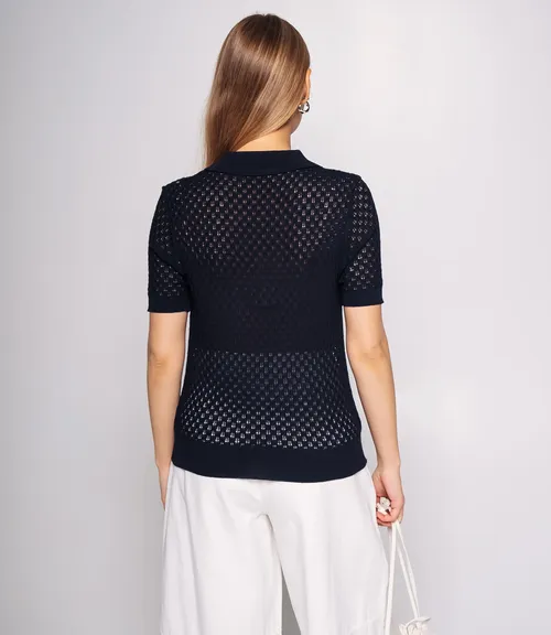 Футболка #КТ812 (8), тёмно-синий