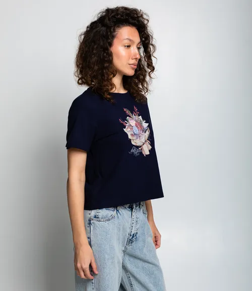 Футболка #КТ511 (5), тёмно-синий